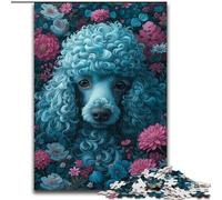 Rompecabezas de 1000 Piezas para Adultos: Caniches Entre Flores. Rompecabezas de 1000 Piezas para Adultos. Juegos educativos para decoración del hogar (tamaño 50x75cm).