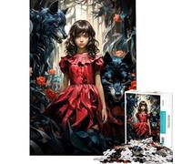 Rompecabezas de 1000 Piezas para Adultos Caperucita Roja Juegos de relajación para Adultos Una Obra de Arte Difícil y desafiante (Tamaño 50x75cm)