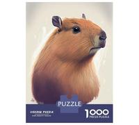 Rompecabezas De 1000 Piezas para Adultos Capybara Animal Drawing Rompecabezas para Adultos Juego Práctico Decoración Perfecta Regalos De Cumpleaños Y Únicos 52x38cm/1000pcs