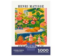 Rompecabezas De 1000 Piezas para Adultos Capybara in Bathtub Henri Matisse Style Rompecabezas para Adultos Juego De Ingenio Corte De Precisión Desafiante De Completar 38x26cm/1000pcs