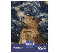 Rompecabezas De 1000 Piezas para Adultos Capybara Starry Night-3 Rompecabezas Práctico Juego Decoración del Hogar Cumpleaños Y Navidad 70x50cm/1000pcs