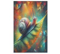 Rompecabezas de 1000 piezas para adultos, caracol lindo, rompecabezas creativos para adultos y niños, juego educativo para niños adultos (78×53cm)