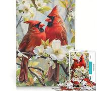 Rompecabezas de 1000 Piezas para Adultos: Cardenales, Juego Interactivo, Mejora la Memoria, colección de Artistas, Bellas Artes 50x75cm