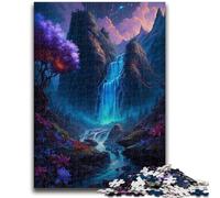 Rompecabezas de 1000 Piezas para Adultos, Cascada, Juego de ingenio, decoración de Pared, cumpleaños y Navidad, 38x26cm