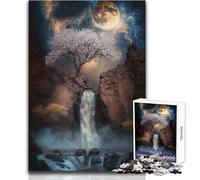 Rompecabezas de 1000 Piezas para Adultos, Cascada mística, Juguetes educativos, Juegos para la Familia, Arte, Regalo, tamaño 38x26cm