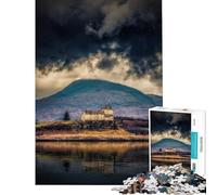 Rompecabezas de 1000 Piezas para Adultos Castillo de Duart Isla de Mull Difícil y desafiante para la diversión Familiar Juegos Divertidos para Mayores de 14 años 50x75cm