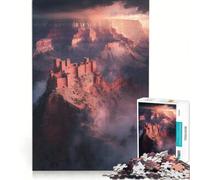 Rompecabezas de 1000 Piezas para Adultos Castillo del Gran Cañón de EE UU Juego de ingenio Alivia el estrés Cada Pieza es única 38x52cm
