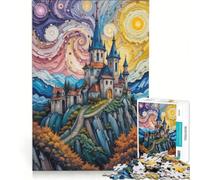 Rompecabezas de 1000 Piezas para Adultos: Castillos de fantasía, Juegos Familiares, ejercita tu Mente y Tus Manos, Toda la Familia 38x52cm