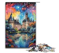Rompecabezas de 1000 Piezas para Adultos Castillos del Loira Juego de Rompecabezas decoración Adolescentes a Partir de 14 años 1000 Piezas (38 x 26 cm)