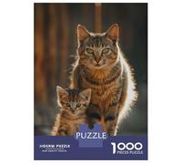 Rompecabezas De 1000 Piezas para Adultos Cat Animal Family Rompecabezas para Adultos Juguetes Antiestrés Difícil Difícil Y Desafiante 52x38cm/1000pcs