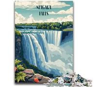 Rompecabezas de 1000 Piezas para Adultos, Cataratas del Niágara, 1000 Piezas, desafío de Inteligencia Cerebral, Juguetes adictivos para decoración del hogar (26x38cm)