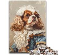 Rompecabezas de 1000 Piezas para Adultos Cavalier King Charles Spaniel para Mayores de 14 años Juegos Divertidos Actividades Divertidas en casa, Regalos de cumpleaños, Regalos de Viaje 50x75cm