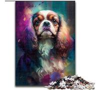 Rompecabezas de 1000 Piezas para Adultos, Cavalier King Charles Spaniel, tamaño 50x75cm, Ideal para Adolescentes y jóvenes, cumpleaños y Vacaciones.