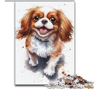 Rompecabezas de 1000 Piezas para Adultos Cavalier King, Lindos y desafiantes Rompecabezas de 38x26cm, decoración hogar o la Oficina, Regalo Ideal de Navidad
