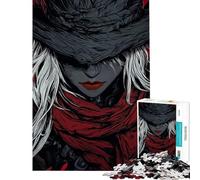 Rompecabezas de 1000 Piezas para Adultos Cazadora de Sangre Femenina Rompecabezas para Adolescentes Juego Familiar Carrera de Velocidad Manual Interacción Entre Padres e Hijos (Tamaño 50x75cm)