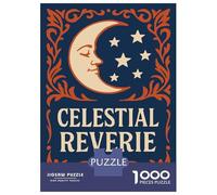 Rompecabezas De 1000 Piezas para Adultos Celestial Reverie Moon and Stars Art Rompecabezas para Adultos Juego Familiar Vacaciones En Casa Matar El Tiempo Desafiante De Completar 70x50cm/1000pcs