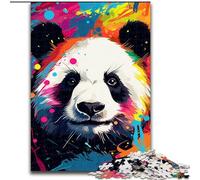 Rompecabezas de 1000 Piezas para Adultos, Cerezo y Panda de Madera, Mayores de 14 años, 50x75cm, desafiante y entretenido, Actividad Familiar