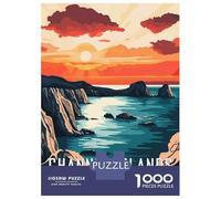 Rompecabezas De 1000 Piezas para Adultos Channel Islands National Park Sunset Rompecabezas para Adultos Juego Práctico Decoración De Pared Gran Regalo para Los Amantes De Los Juegos 38x26cm/1000pcs