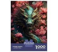 Rompecabezas De 1000 Piezas para Adultos Cherry Blossom Dragon Rompecabezas para Adultos Juego De Ingenio Decoración Difícil Y Desafiante 70x50cm/1000pcs