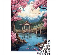 Rompecabezas De 1000 Piezas para Adultos Cherry Blossom Serenity Rompecabezas Juego De Ingenio Ensamblaje De Patrones Regalos De Cumpleaños Y Únicos 52x38cm/1000pcs