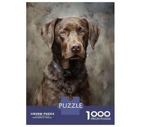 Rompecabezas De 1000 Piezas para Adultos Chesapeake Bay Retriever Rompecabezas para Adultos Juego Familiar Decoración De Pared Desafiante De Completar 38x26cm/1000pcs