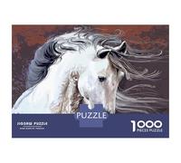 Rompecabezas De 1000 Piezas para Adultos Cheval Blanc Camarguais Rompecabezas para Adultos Juego De Ingenio Una Obra De Arte Actividades Divertidas En Casa 38x26cm/1000pcs