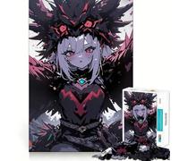 Rompecabezas de 1000 Piezas para Adultos Chica Anime con alas de Cuervo,articulaciones afiladas,Juguete para Resolver Problemas,diversión Tranquila,decoración navideña 50x75cm