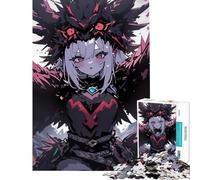 Rompecabezas de 1000 Piezas para Adultos Chica Anime con alas de Cuervo Juego Familiar Educativo Juguete desafiante Excelentes Regalos y Juguetes para aliviar el estrés (Tamaño 75x50cm)