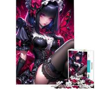 Rompecabezas de 1000 Piezas para Adultos Chica Anime con alas de Mariposa Un Reto Educativo para divertirse en Familia Juegos relajantes para Mayores de 14 años (38x52cm)