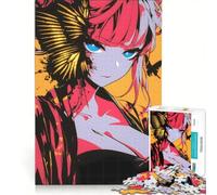 Rompecabezas de 1000 Piezas para Adultos: Chica Anime con alas, Juegos Familiares, desafiante para completar, Que Mejora el Amor Entre Parejas 50x75cm