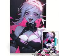 Rompecabezas de 1000 Piezas para Adultos Chica Anime Vampira Loca Juego Interactivo Mejora la Memoria colección de Artistas Bellas Artes 50x75cm