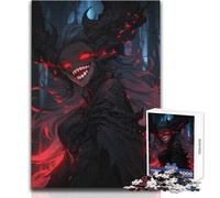 Rompecabezas de 1000 Piezas para Adultos, Chica Demonio con Cuernos, Disfruta de un Ambiente Relajado y Tranquilo, Ajuste Estable, Corte preciso, tamaño del Juguete: 50x75cm