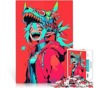 Rompecabezas de 1000 Piezas para Adultos Chica Monstruo de Anime Reducción del estrés Interesante Regalo de cumpleaños 52x38cm