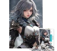 Rompecabezas de 1000 Piezas para Adultos Chica Valkiria Majestuosa Ayuda a ejercitar el Cerebro Regalos para Mujeres Juguete Educativo para Mayores de 14 años Juego de Rompecabezas Incluido 38x26cm