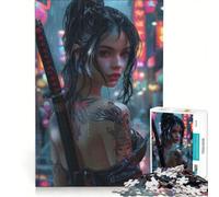 Rompecabezas de 1000 Piezas para Adultos Chica Yakuza Juegos educativos Decoración del hogar Colección de Artistas Bellas Artes 50x75cm