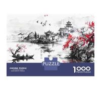Rompecabezas De 1000 Piezas para Adultos Chinese Landscape Painting Rompecabezas para Adultos Juego De Ingenio Desafío Difícil Desafiante De Completar 70x50cm/1000pcs