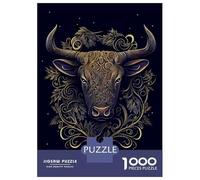 Rompecabezas De 1000 Piezas para Adultos Chinese New Year Ox Rompecabezas para Adultos Juguete Decoración De Pared Regalos para Mujeres para Cumpleaños, Navidad 52x38cm/1000pcs