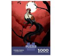 Rompecabezas De 1000 Piezas para Adultos Chinese Zodiac The Rooster Rompecabezas para Adultos: Análisis Práctico del Juego Y Lógica, Toda La Familia 52x38cm/1000pcs