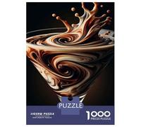 Rompecabezas De 1000 Piezas para Adultos Chocolate Martini Swirls Rompecabezas para Adultos Juegos Familiares Carrera De Velocidad Manual Regalo De Cumpleaños, Regalos, 38x26cm/1000pcs