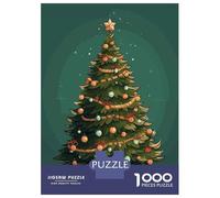 Rompecabezas De 1000 Piezas para Adultos Christmas Tree Rompecabezas Juguetes Antiestrés Decoración del Hogar Difícil Y Desafiante 70x50cm/1000pcs