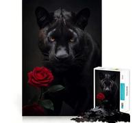 Rompecabezas de 1000 Piezas para Adultos Cicatrices de la Pantera Negra,Juego de Ajuste, Juego Mental,Regalo,Momento de Juego Relajante,diversión de cumpleaños 50x75cm