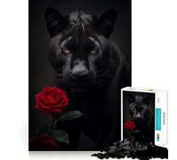 Rompecabezas de 1000 Piezas para Adultos Cicatrices de la Pantera Negra,Juego de Ajuste, Juego Mental,Regalo,Momento de Juego Relajante,diversión de cumpleaños 38x26cm