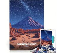 Rompecabezas de 1000 Piezas para Adultos, Cielo Nocturno del Desierto de Atacama, decoración de Pared de Juguete, patrón para armar, Regalos para Amigos y Familiares, 38x52cm