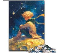 Rompecabezas de 1000 Piezas para Adultos, Cielo Nocturno, El Principito, Rompecabezas de Madera, Juego Familiar Interactivo, decoración del hogar, desafiante Rompecabezas, Regalo, tamaño 50x75cm