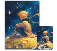 Rompecabezas de 1000 Piezas para Adultos, Cielo Nocturno, El Principito, Rompecabezas de Madera, Rompecabezas Educativo, decoración artística para el hogar y la Oficina, Mayores de 14 años, 50x75cm