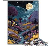 Rompecabezas de 1000 Piezas para Adultos, Cielo Nocturno, Juguetes de Juego Cada Pieza es única Juego Familiar desafiante y Divertido para Mayores de 14 años tamaño 50x75cm