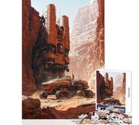 Rompecabezas de 1000 Piezas para Adultos Ciencia ficción Marte decoración del hogar Juguetes Regalos para Mujeres y Hombres Juego práctico para Mejorar el Amor en Pareja tamaño 50x75cm