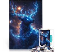 Rompecabezas de 1000 Piezas para Adultos Ciervo del Alma Juguetes de Juego para Regalo Familiar Regalos de cumpleaños, Regalos, Arte Mural 38x26cm
