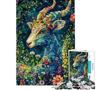 Rompecabezas de 1000 Piezas para Adultos Ciervos Naturaleza y Animales Rompecabezas para Adultos análisis y lógica Dificultad y desafío Juego Educativo Familiar 38x26cm