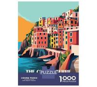 Rompecabezas De 1000 Piezas para Adultos Cinque Terre Coastal Trail Italy Rompecabezas para Adultos Juguetes Antiestrés Decoración del Hogar Regalos para Amigos Y Familiares 38x26cm/1000pcs